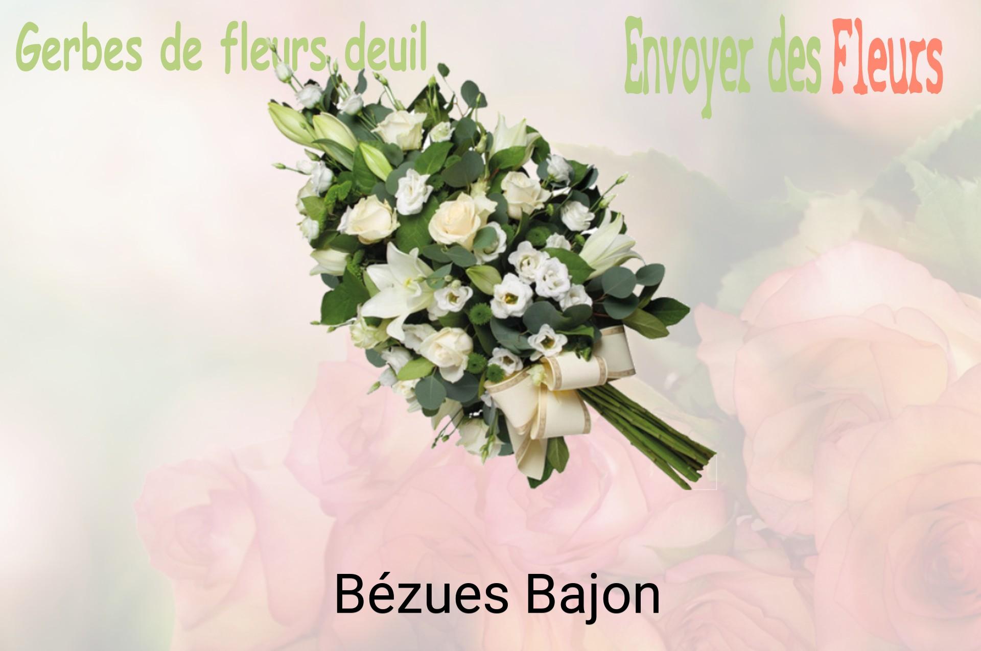 Gerbe de fleurs de deuil livrée à Bézues-Bajon